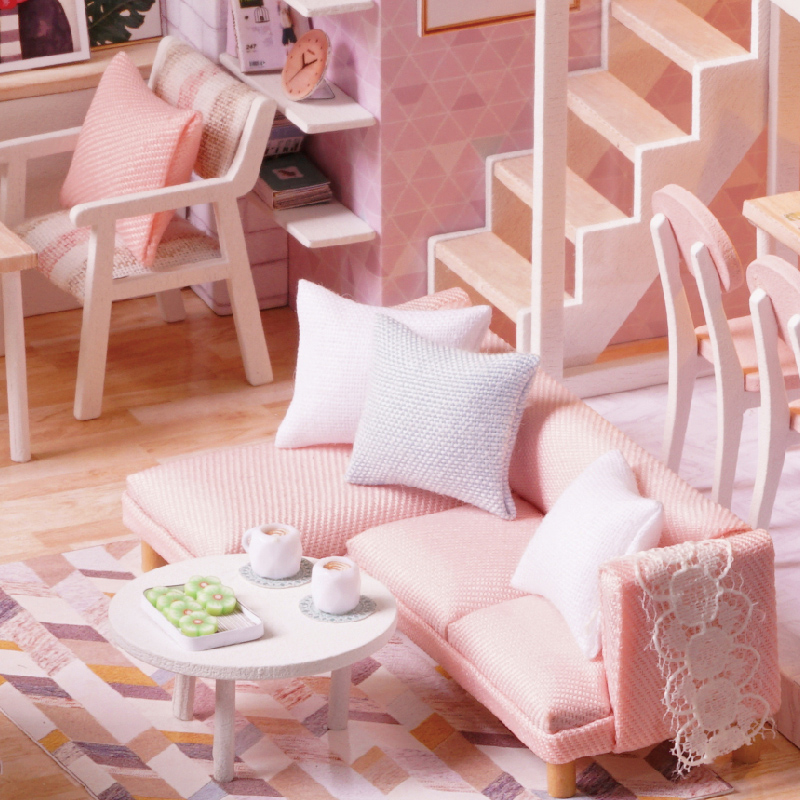 Mô Hình Lắp Ghép DIY - Pink House
