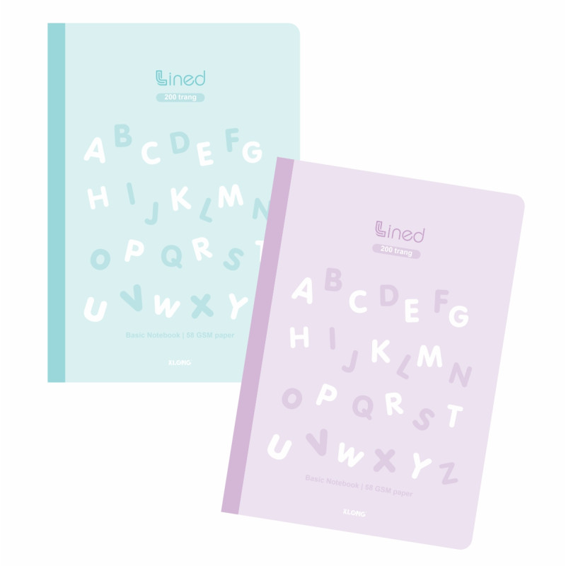 Vở kẻ ngang Lined B5 200 trang 58/92; MS: 817