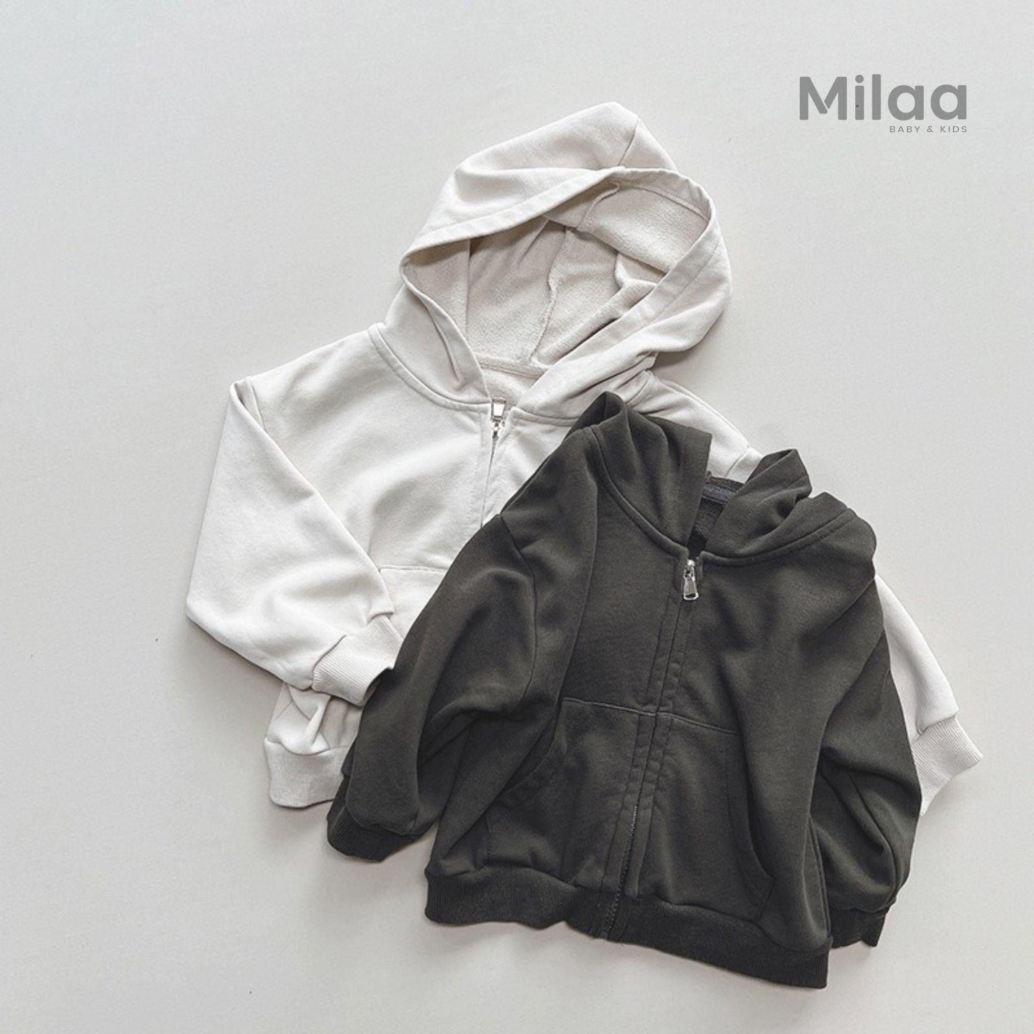 Áo Khoác Hoodie Zip Cho Bé Yêu MiLaa Kids AK0201