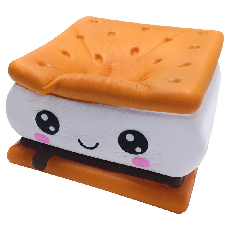 Đồ Chơi Squishy Bánh Quy Kẹp Khổng Lồ Kích Thước 20cm Chậm Tăng Tặng Kèm Bao Bì