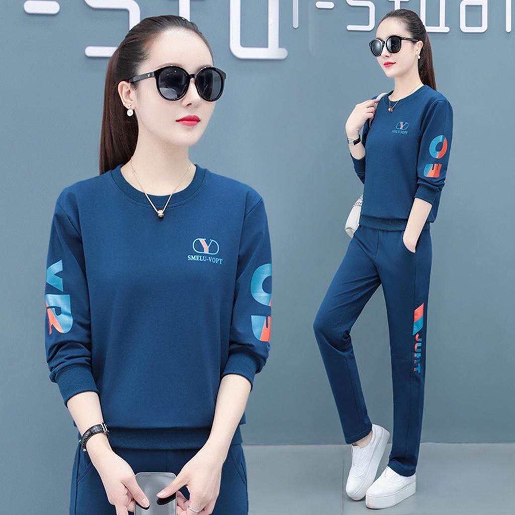 Bộ nỉ da cá nữ thu đông cao cấp - Đồ thể thao đẹp YBN45 mẫu mới nhất 2021