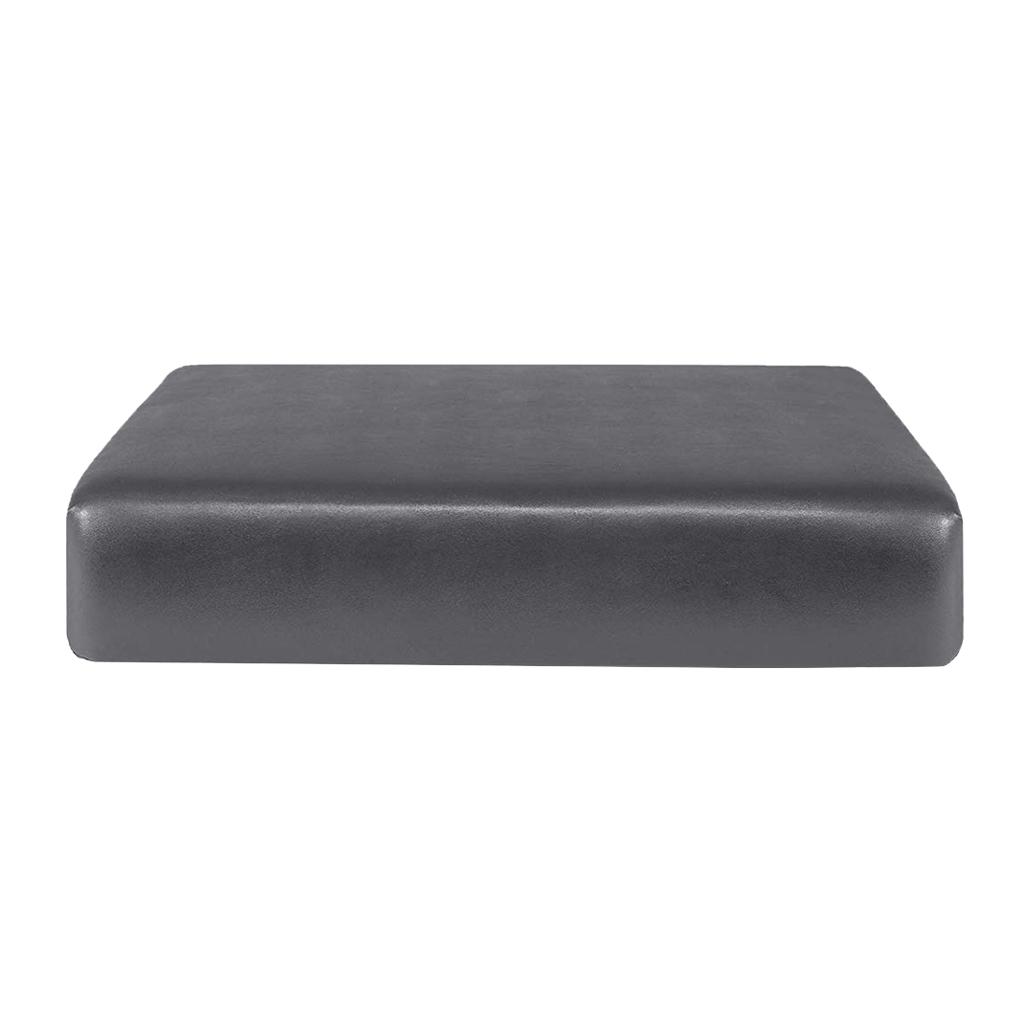 2pcs PU Seat Cushion Slip Furniture for Sofa Couch Gray