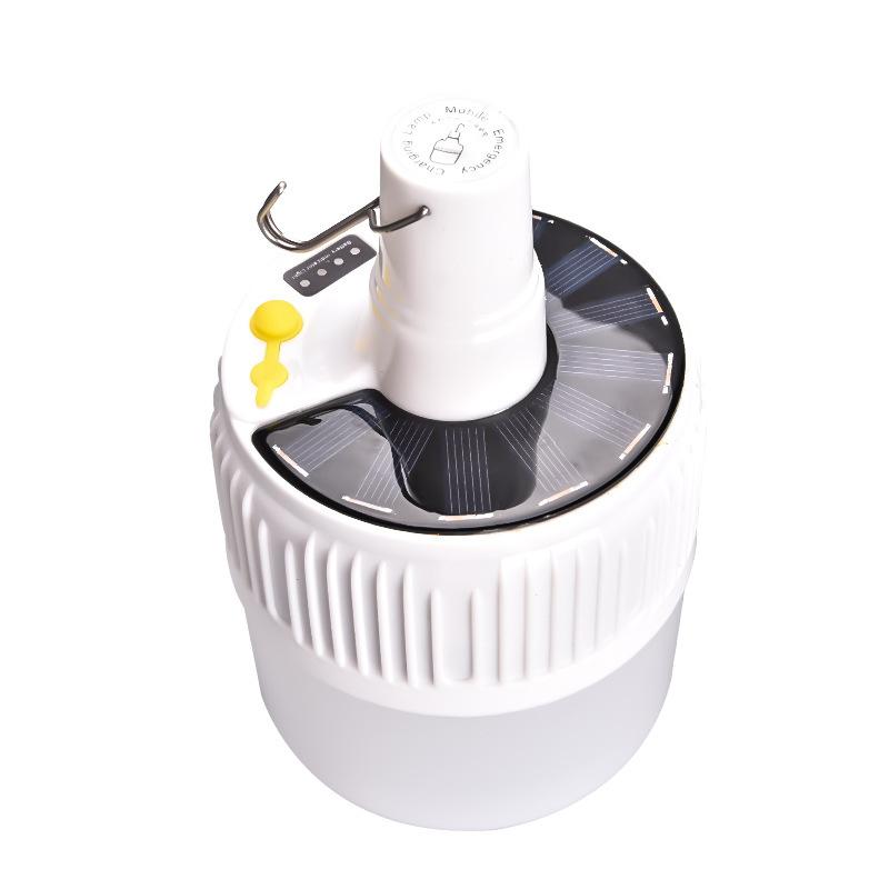 Giá thấp nhất sạc năng lượng mặt trời bóng đèn 24LED đèn nhà di động chợ đêm gian hàng đèn cúp điện khẩn cấp bóng đèn chiếu sáng