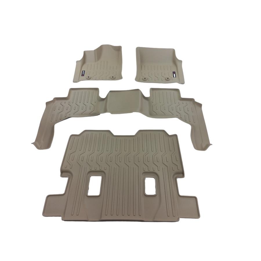 Thảm lót sàn xe ô tô TOYOTA LAND CRUISER 2022- Nhãn hiệu Macsim 3W chất liệu nhựa TPV đúc khuôn cao cấp - màu đen,be