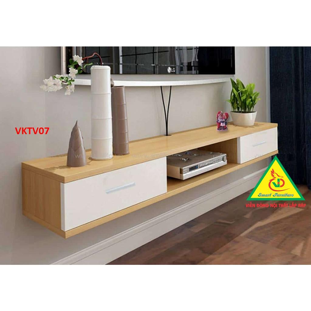 Kệ ti vi treo tường 2 ngăn kéo - Nội thất lắp ráp