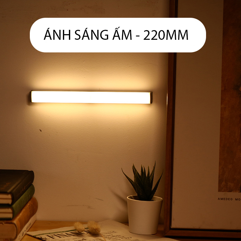 Đèn Leb Tích Điện Thông Minh Gắn Tủ Quần Áo, Hành Lang, Phòng Ngủ-Nhiều Kích Cỡ