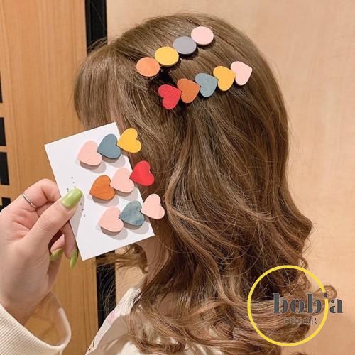 Kẹp tóc hình trái tim nhiều mẫu xinh xắn