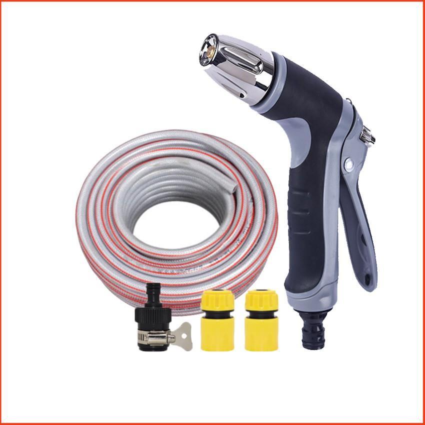 Bộ dây và vòi xịt rửa xe tưới cây tăng áp 7-10m 206817