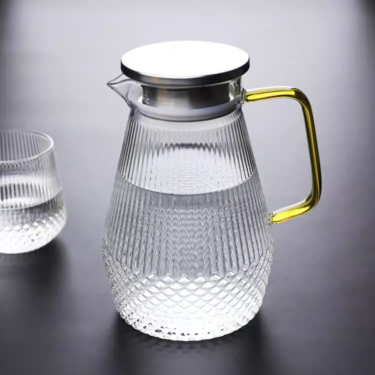 Bình nước thuỷ tinh vân sọc đáy trụ sang trọng cao cấp - ABD