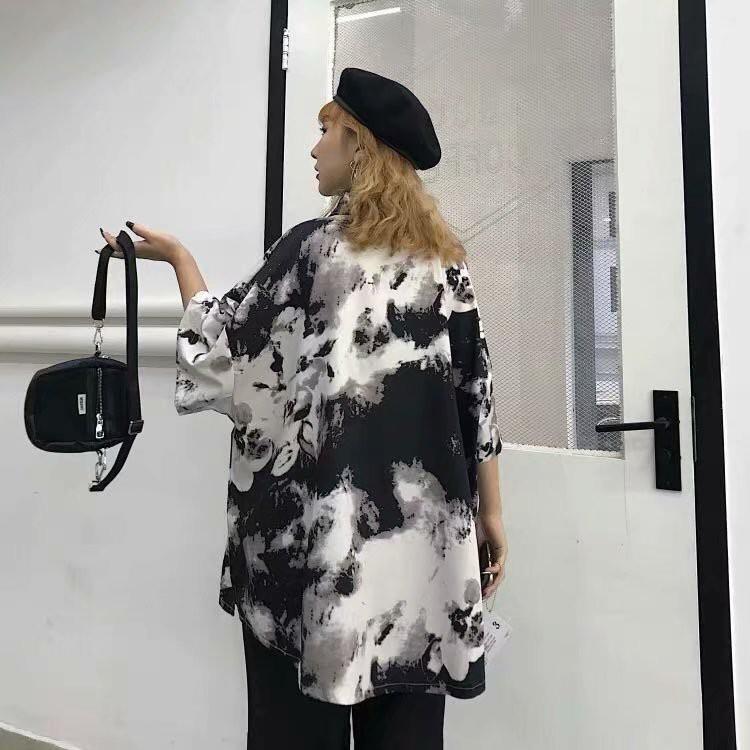 Áo Sơ Mi Ngắn Tay Họa Tiết Rằn Ri Thời Trang Dành Cho Nữ