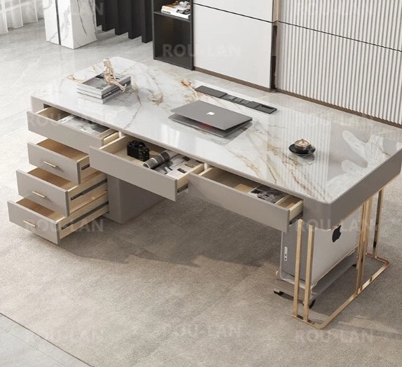 Bàn làm việc Rock Slab cho căn hộ theo phong cách Scandinavia Juno Sofa sang trọng, hiện đại