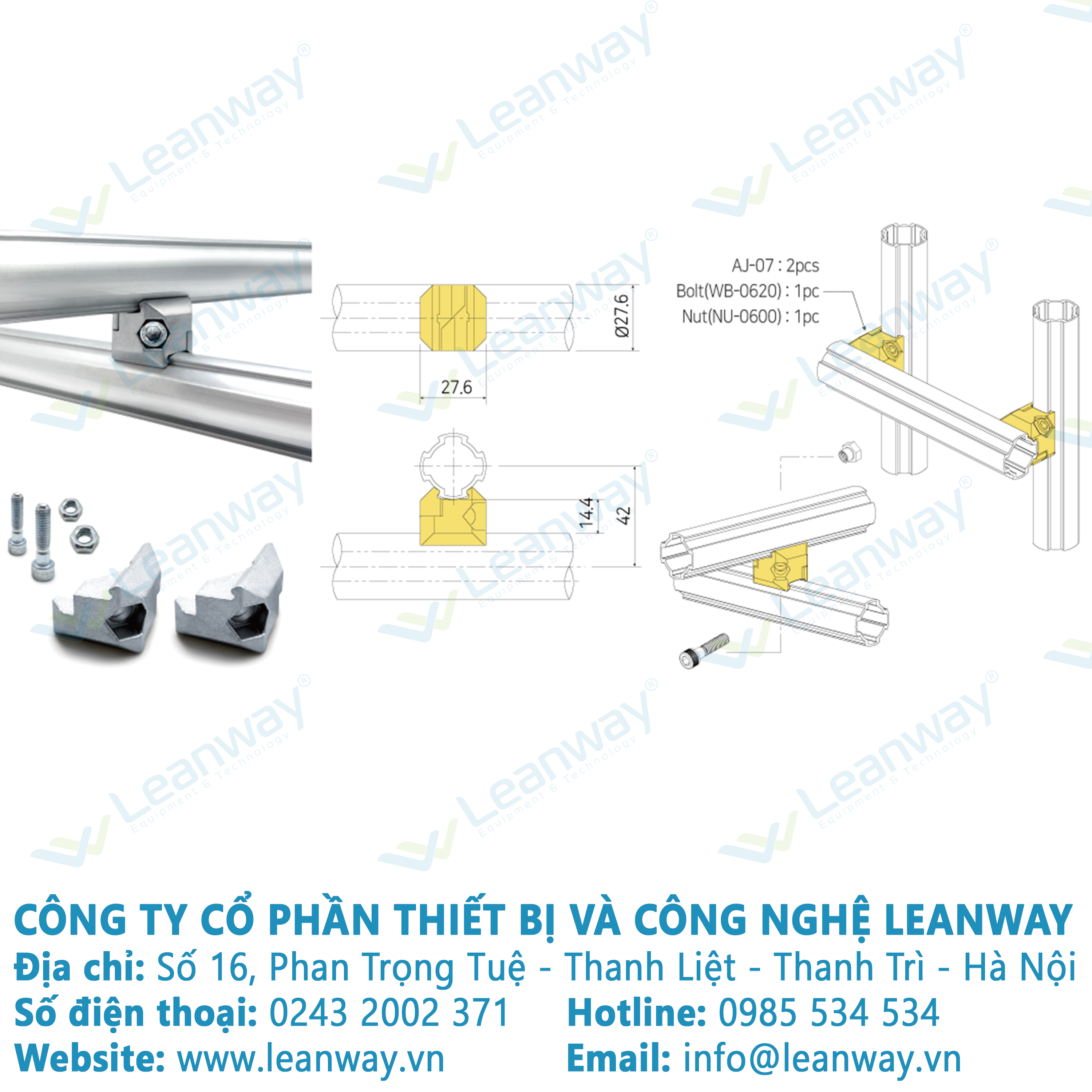 Khớp nối nhôm AJA-07 (Giá đã bao gồm VAT)