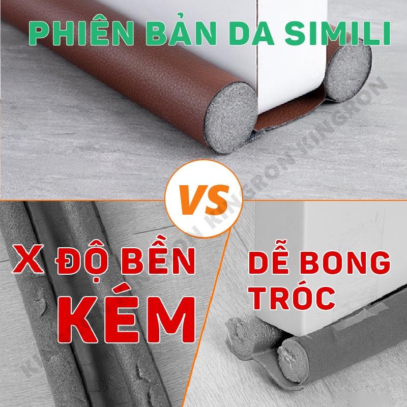 Ron đáy cửa bọc da loại mới siêu chắc giảm ổn chống thoát hơi lạnh điều hòa Nẹp chặn khe hở đáy cửa loại mới KINGRON