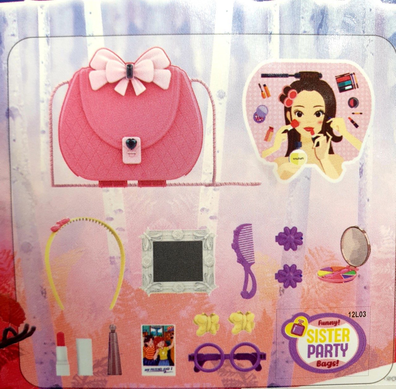 - Hộp đồ chơi Elsa 16 món có dây đeo như túi xách