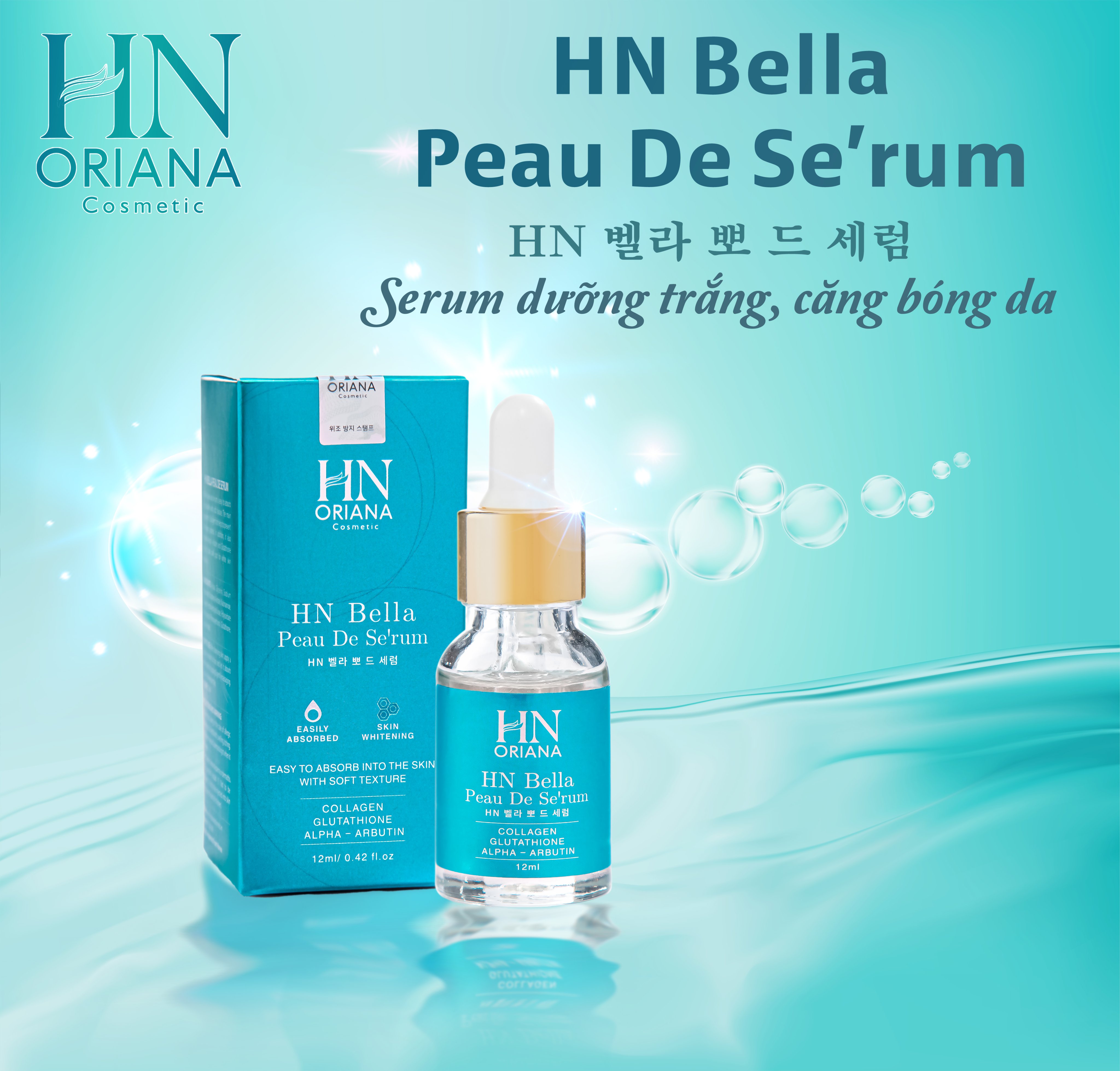 Serum Dưỡng trắng, căng bóng da HN Oriana Cosmetic