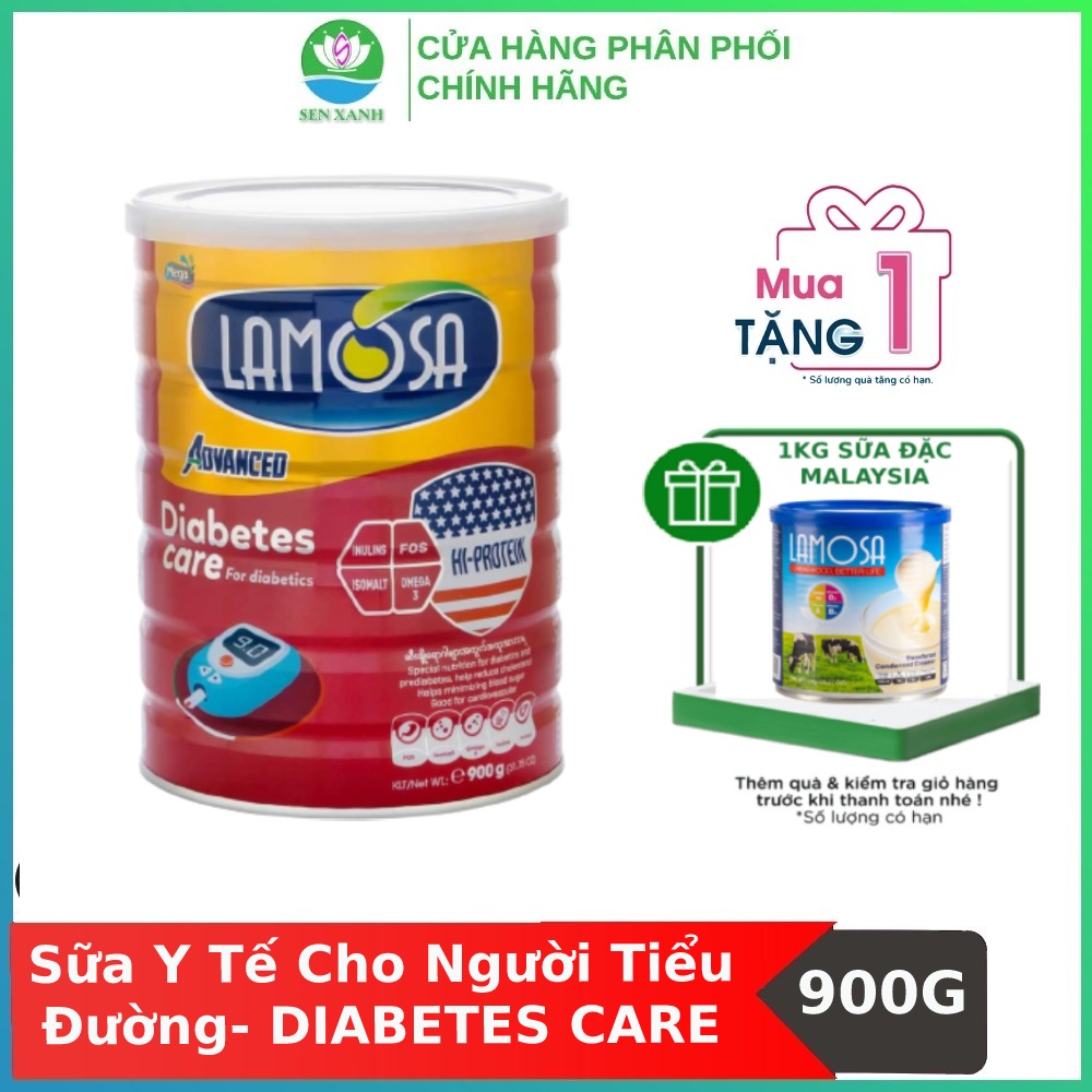 Sữa Bột Lamosa DIABETES CARE dành cho người Tiểu đường Lon 900G