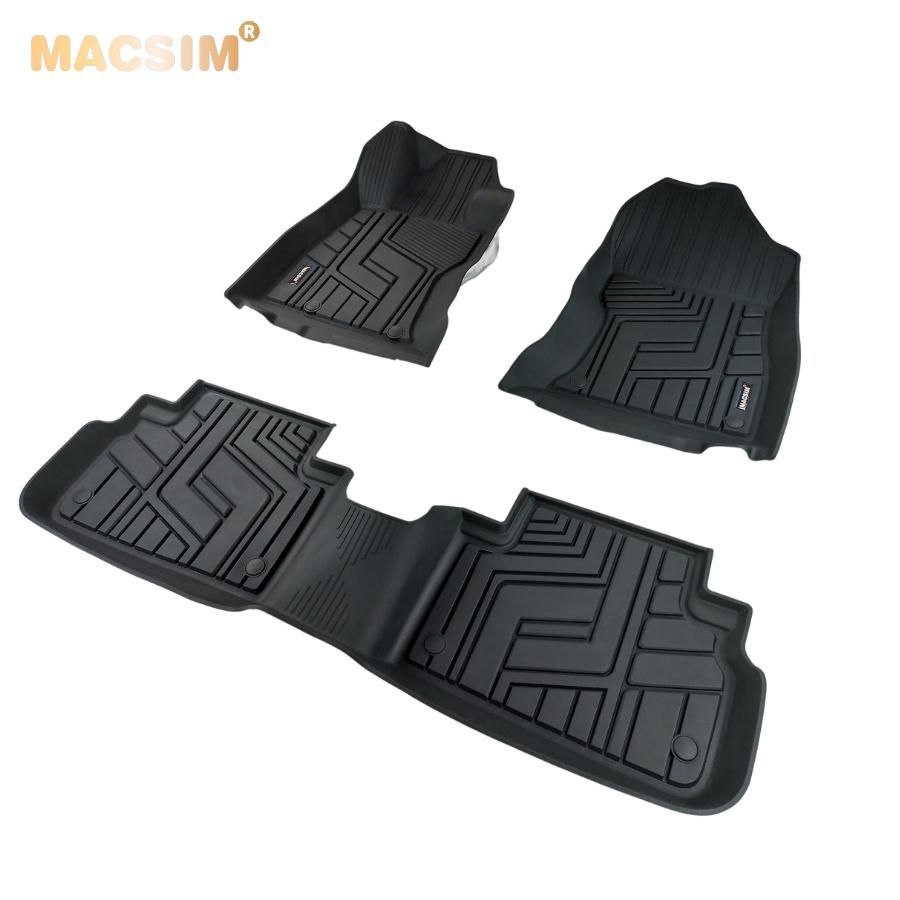 Thảm lót sàn xe ô tô Subaru Forester 2018- đến nay Nhãn hiệu Macsim chất liệu nhựa TPE đúc khuôn cao cấp - màu đen