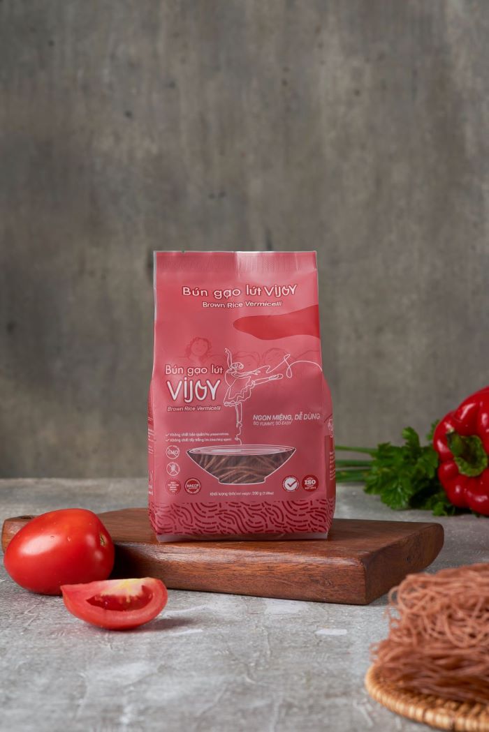 BÚN GẠO LỨT VIJOY 200G- Bún gạo lứt cao cấp/ Bún ngon mềm dai/ Health/ Dinh dưỡng