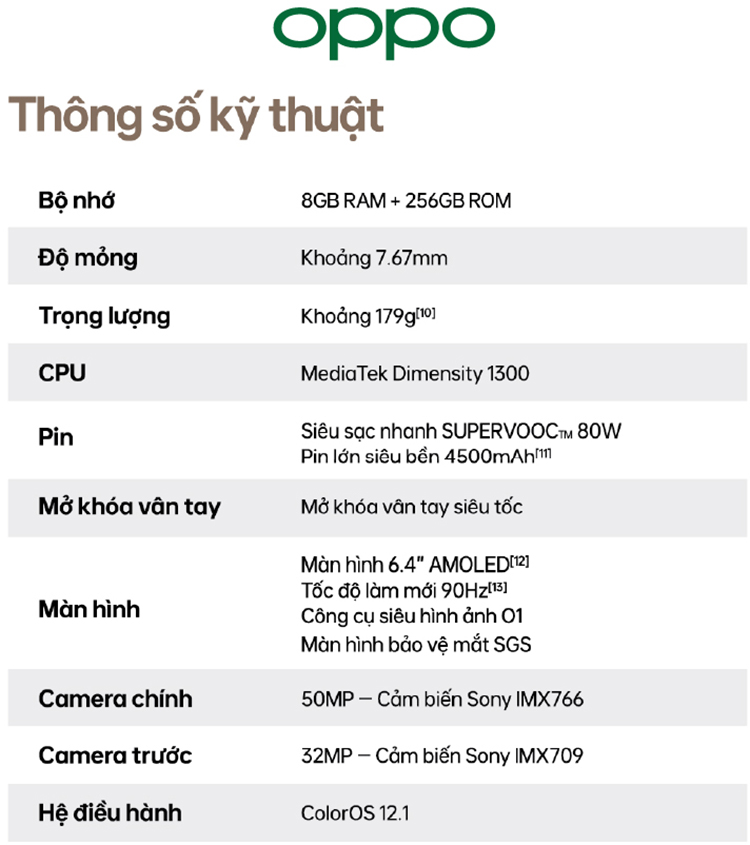 Điện Thoại Oppo Reno8 5G - Hàng Chính Hãng