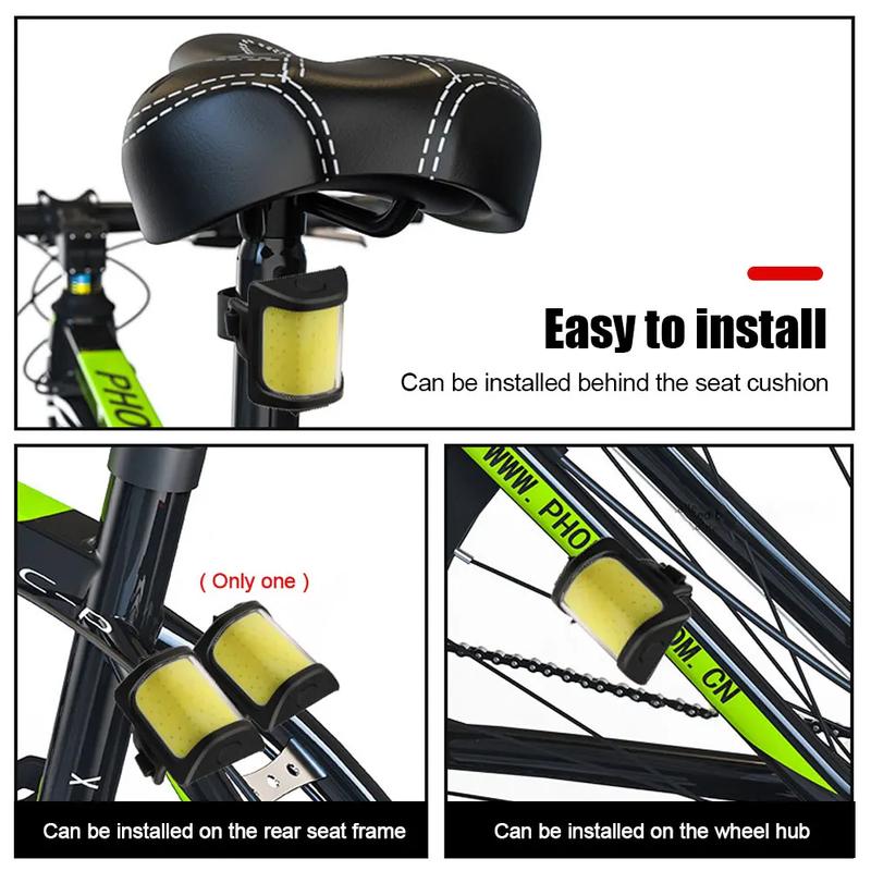 Đèn Hậu Xe Đạp Led COB Cảnh Báo An Toàn Xe Đạp Có Thể Sạc Ngõ Type C an toàn đi ban đêm ánh sáng trắng MAI LEE