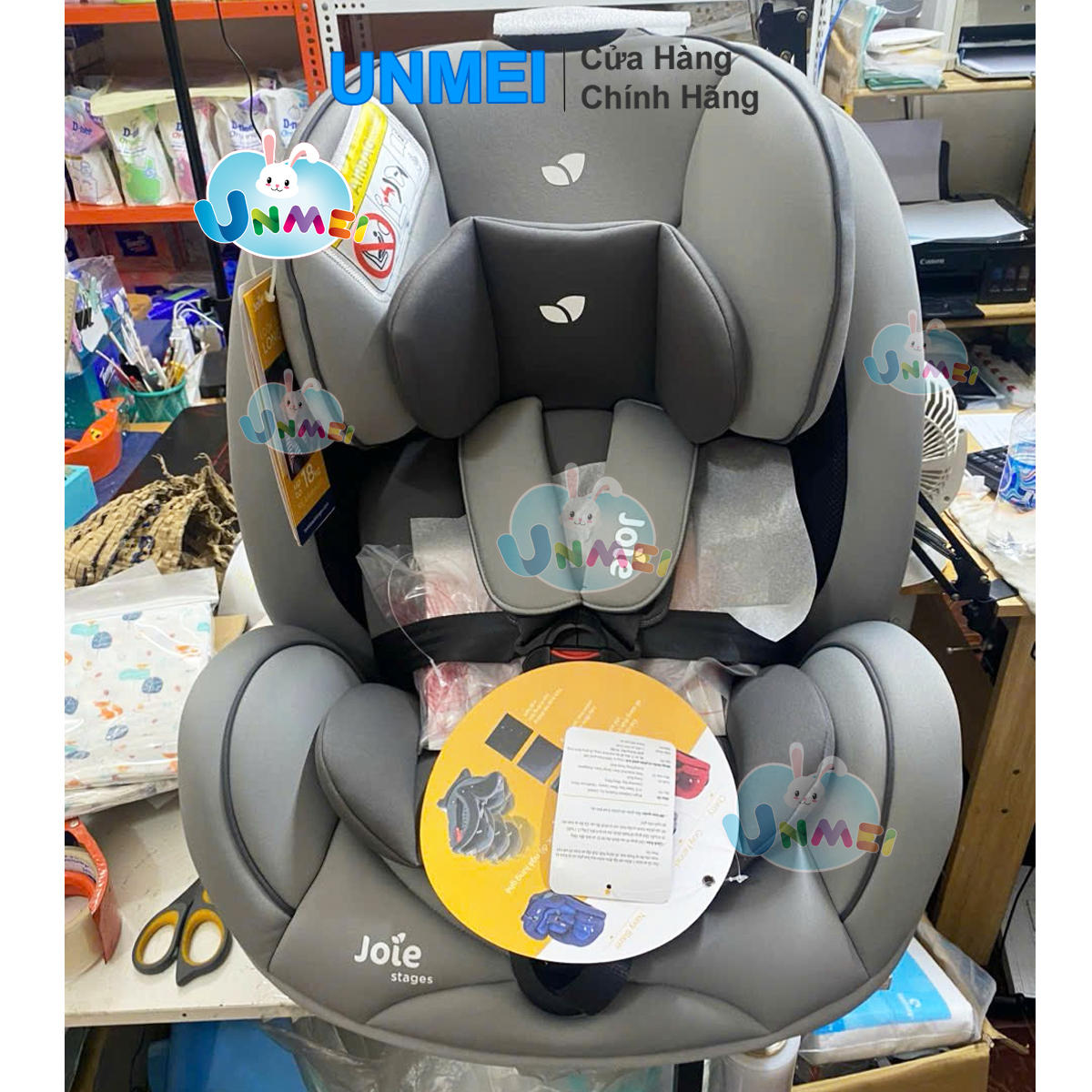 Ghế ngồi ô tô cho bé Joie Stages | Ghế ngồi ô tô trẻ em cao cấp dùng từ sơ sinh đến 25 kg an toàn, chắc chắn