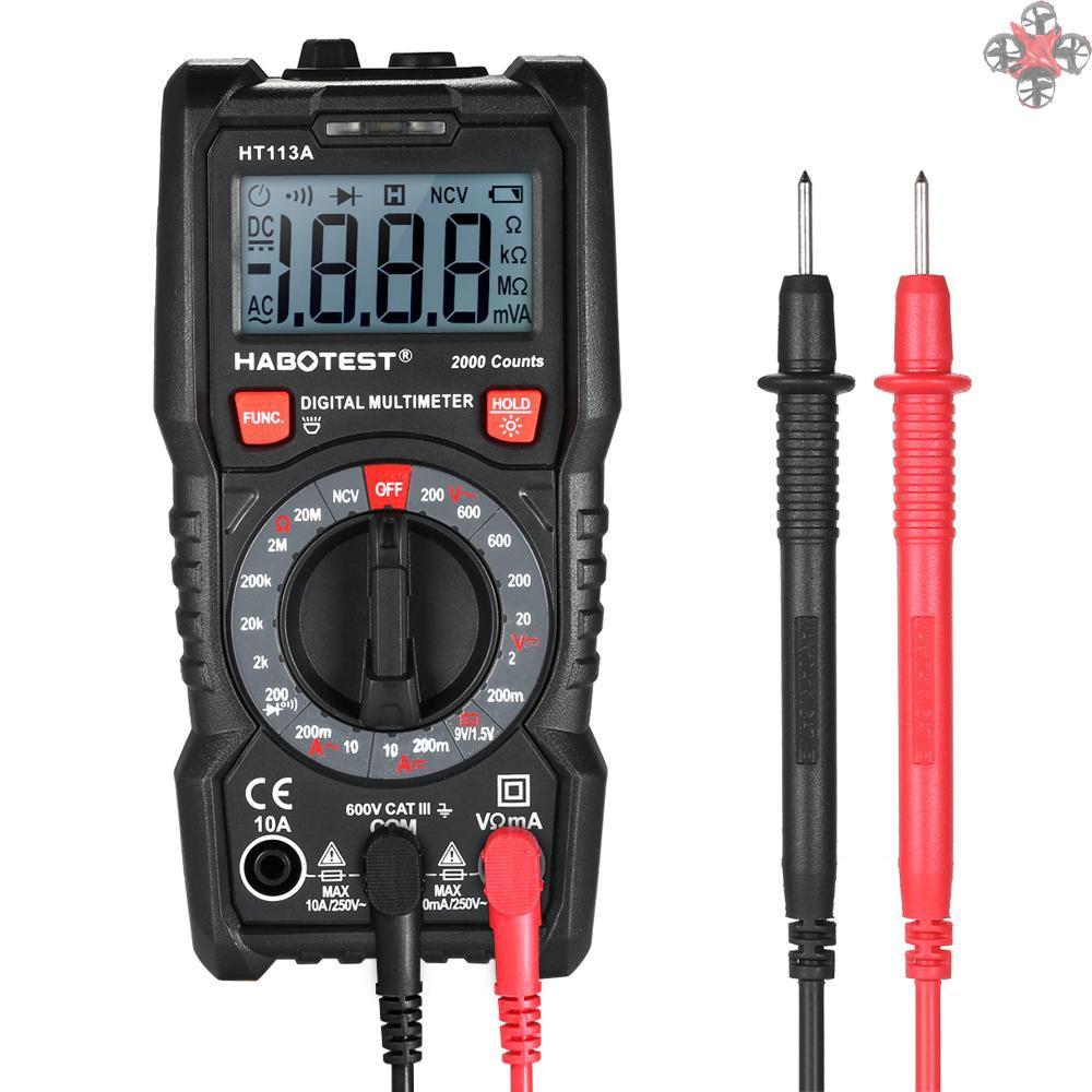 DC Đồng Hồ Đo Vạn Năng Kỹ Thuật Số Habotest 2000 Counts