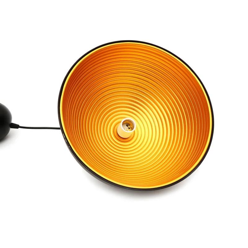 Đèn thả 2 lớp, chóa mạ đồng màu đen chưa bao gồm bóng đèn TCF.20A trắng, đen
