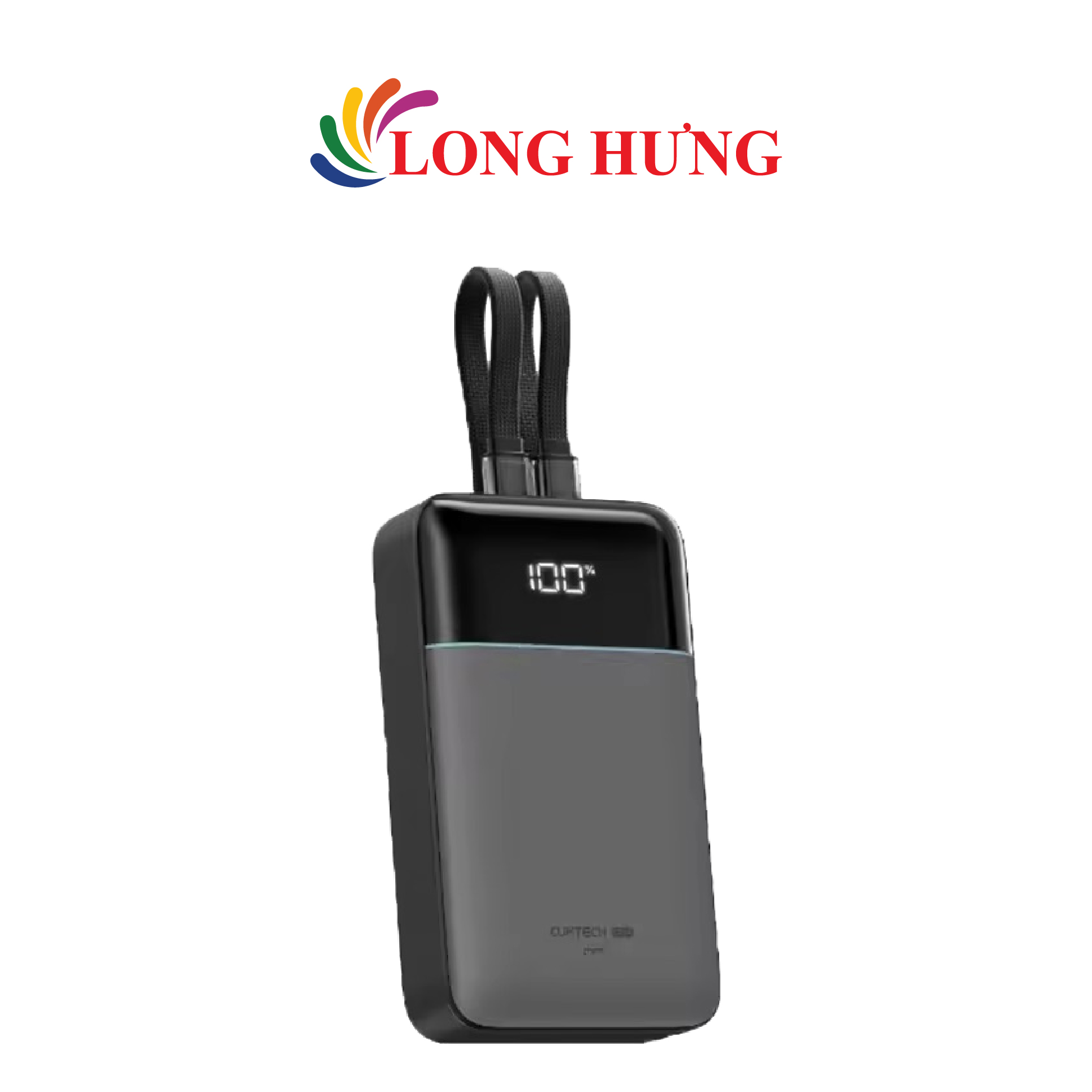 Sạc dự phòng Cuktech Power Bank Built-In Cable 1USB 1Type-C 40W 20000mAh CP24 LPB200NL - Hàng chính hãng