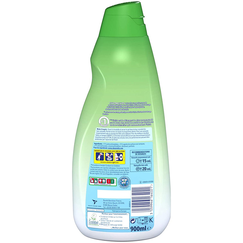 Gel rửa chén bát Finish Eco 0% - 900ml/ chai