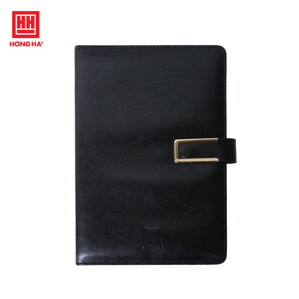Sổ da A5 200 trang Meeting Book Hồng Hà