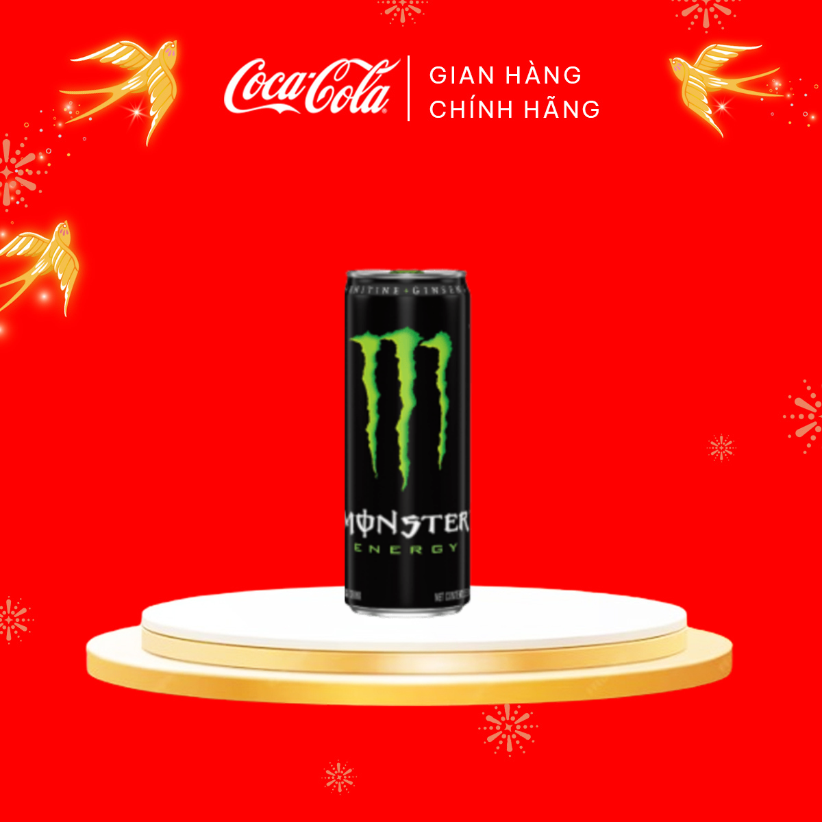 Hộp 6 lon nước tăng lực Monster Energy (355ml x 6)