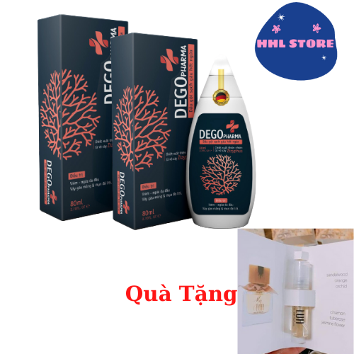 Combo 2 Chai Dầu Gội Dego Pharma chiết xuất hoàn toàn từ thiên nhiên cải thiện tình trạng gàu ngứa, vảy nấm (80ml) Tặng Mẫu Test Nước Hoa LUA