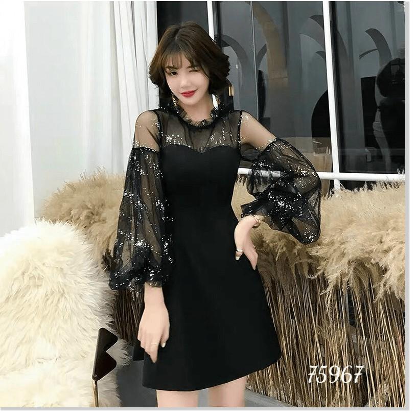 ĐẦM LỤA VOAN TAY LỠ CỰC XINH , DÀNH CHO DỰ TIỆC , HOẶC ĐI CHƠI SIÊU HO THỜI TRANG MỚI KINGSHOP79
