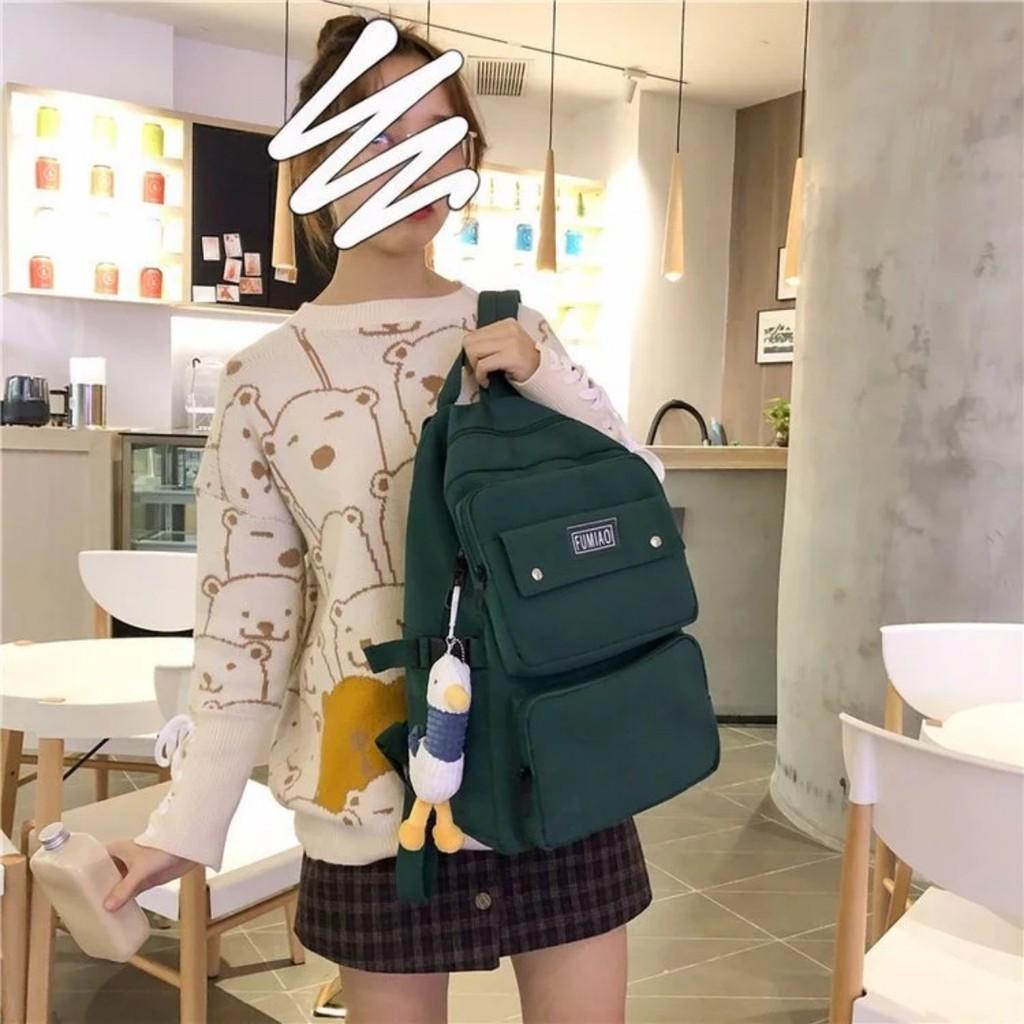 Ba lô ulzzang Hàn Quôc nhiều ngăn chống nước hót