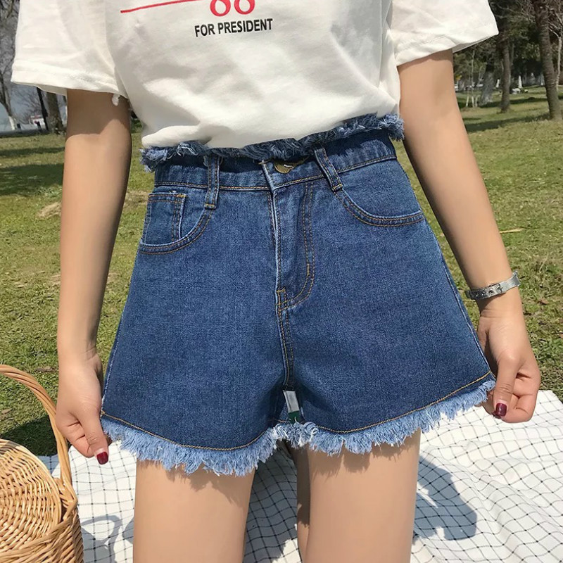 Quần shorts jean nữ lưng cao Ulzzang QNJ1