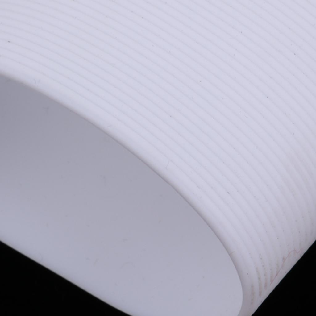 Silicone Sleeve for Sports Water Cup Glass Bottles , White Color