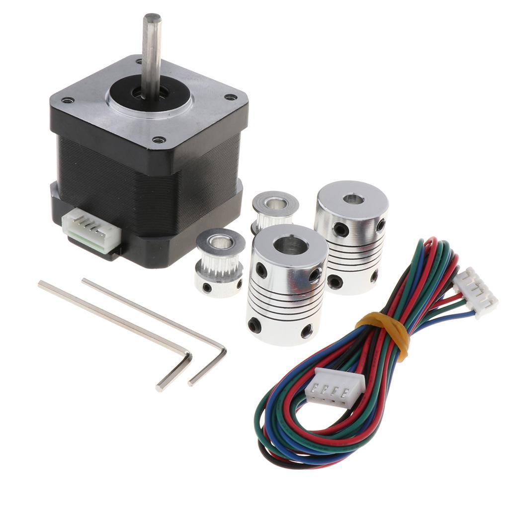 42 Stepper Motor for 3D Printer DIY CNC Robot, 1.8 Degree 3.96V Lower Noise