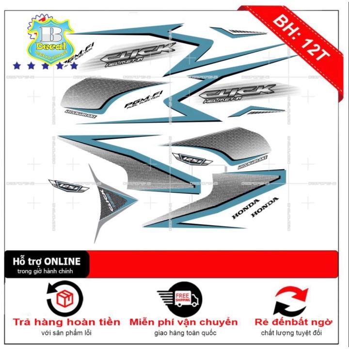 Tem rời Click 125i trắng