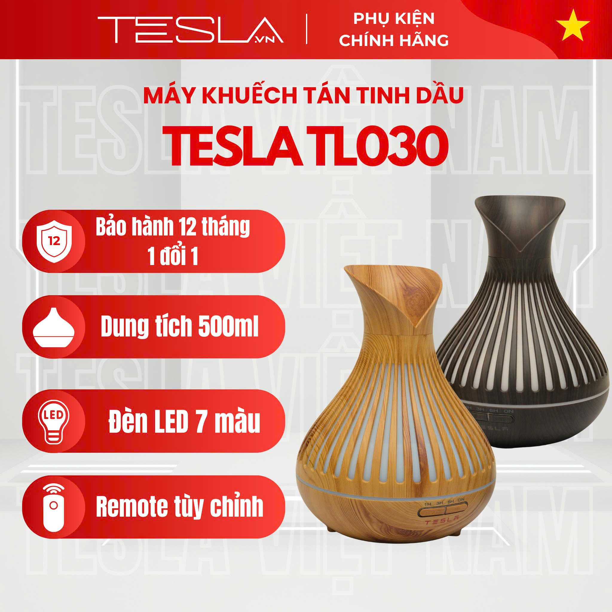 Máy Khuếch Tán Tinh Dầu Tesla TL030