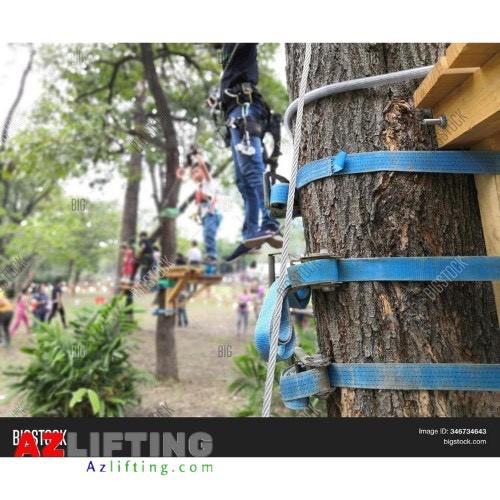 Dây tăng đơ 25mm 1000kg móc J – dây xanh