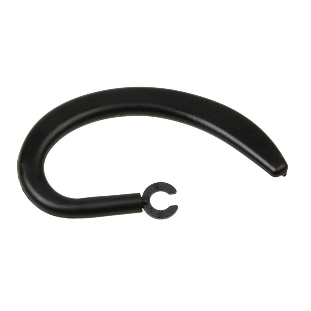 6 Pieces Replacement Earhook Bluetooth Headset Earpiece Ear Hook Clip Black