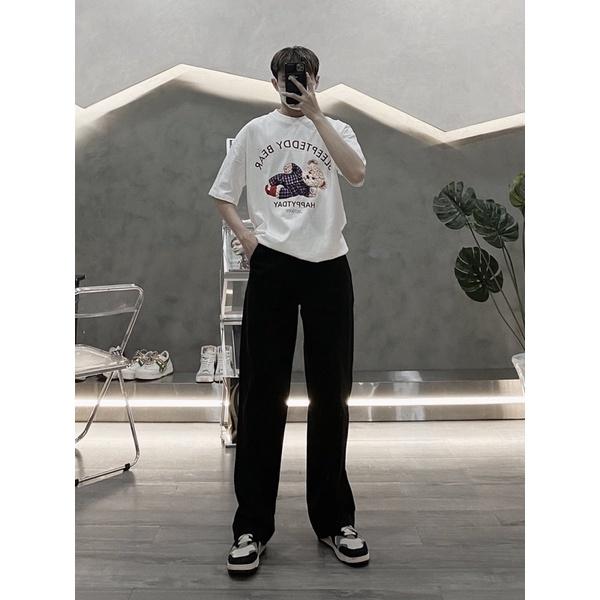 Quần kaki form baggy quần nam nữ màu nhạt