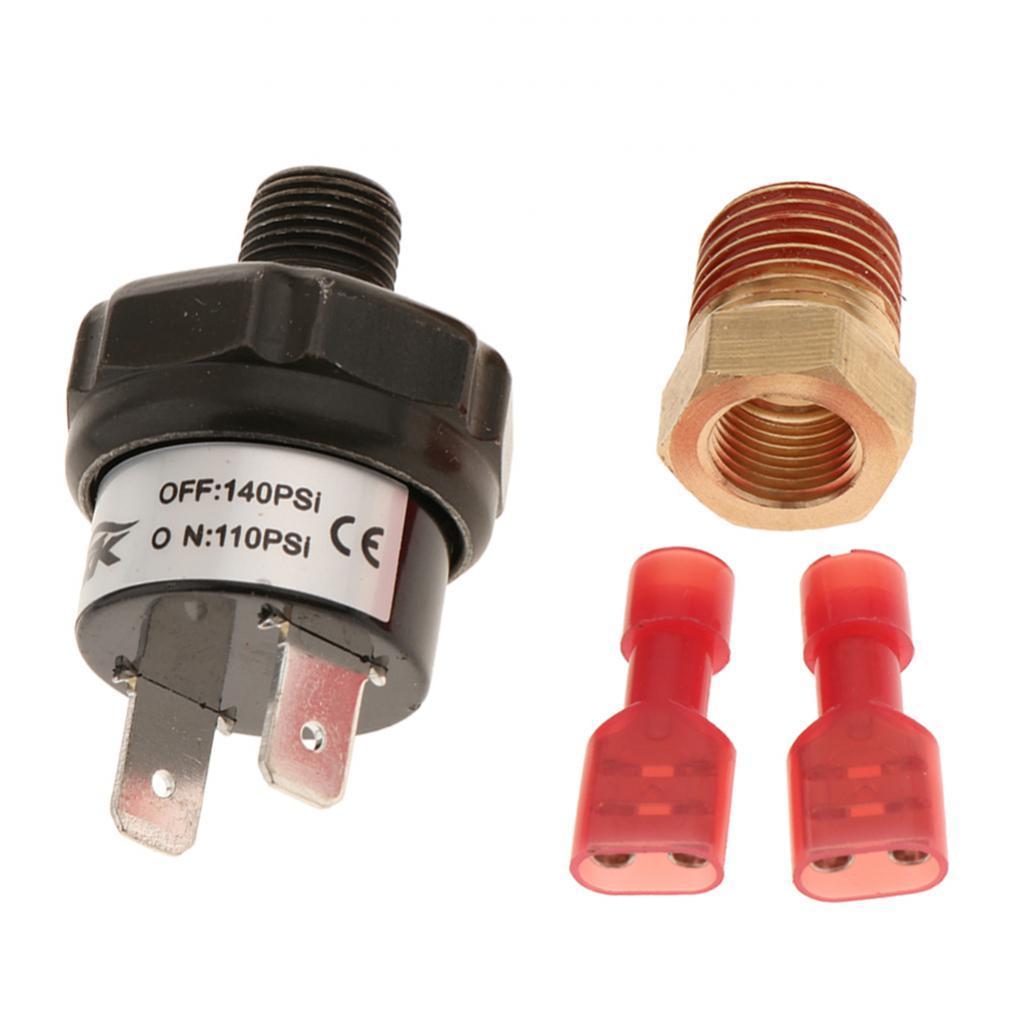 4x12V 110-140psi Pressure Switch Tank Mount Air Horn Presssure Switch Valve