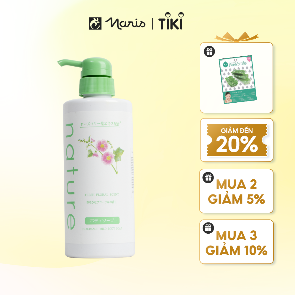 Sữa Tắm Dưỡng Ẩm, Sáng Da Naris Nature - 500ml