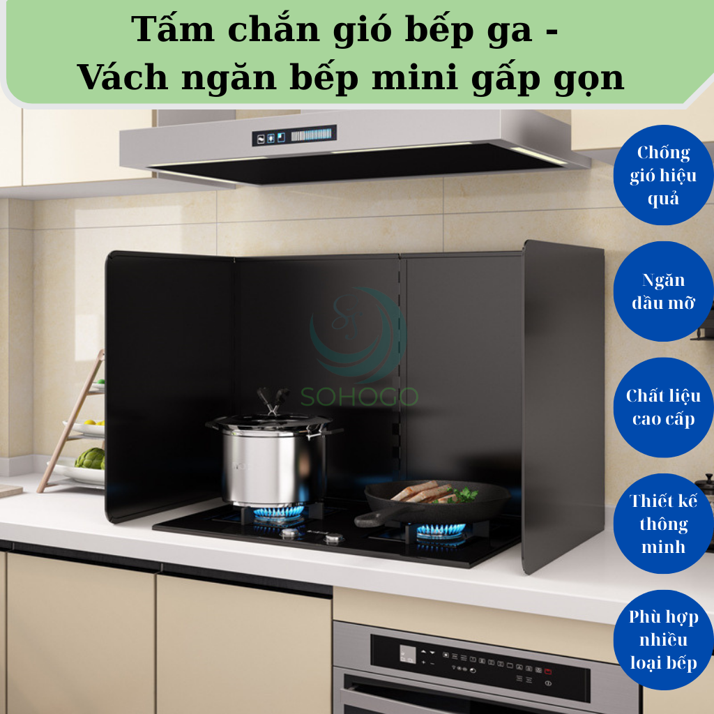 [BẾP ĐÔI]-Tấm chắn dầu nhà bếp, chắn nước bồn rửa chén, size lớn, chất liệu mạ kẽm cứng cáp- Hàng cao cấp