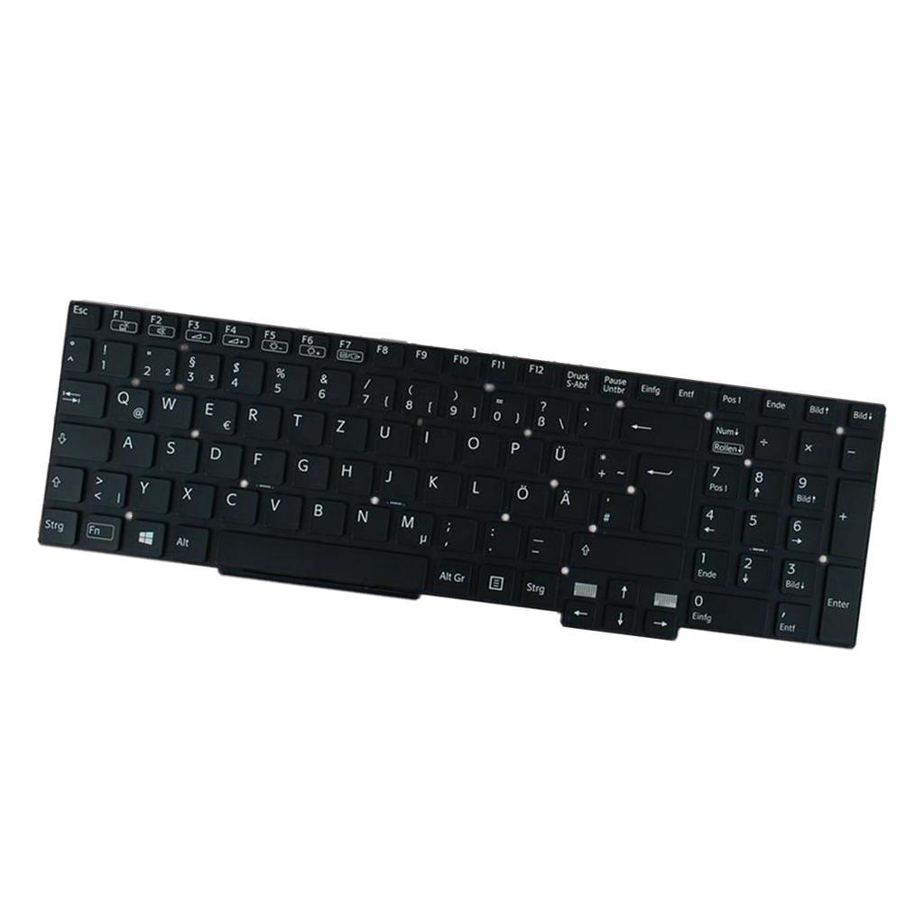Black German Layout Keyobard w/ Backlit Frameless for Sony Vaio svt15 Laptop