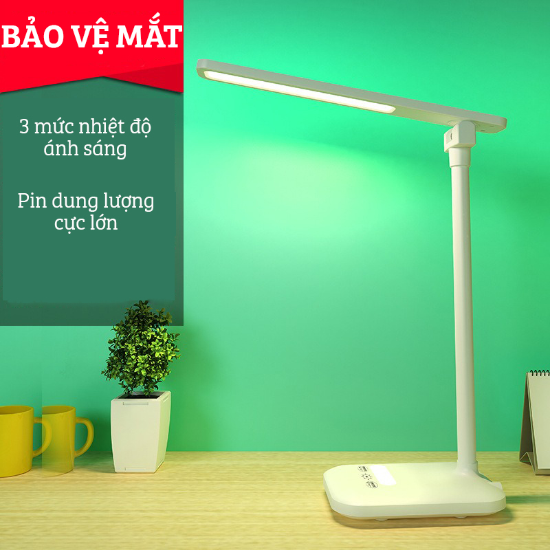 Đèn Bàn Học, Đèn Đọc Sách Làm Việc Dành Cho Học Sinh, Sinh Viên FEIDASH TD616 - Bảo Vệ Đôi Mắt, Giảm Đau Mỏi Và Chống Cận Thị - 3 Chế Độ Ánh Sáng Tự Nhiên, Dịu Nhẹ - Khớp Nối Linh Hoạt Xoay 180 Độ - Hàng Chính Hãng