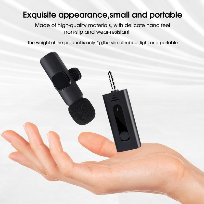 Micro Cài Áo Không Dây 3.5mm Giảm Tiếng Ồn Đa Hướng Cho Loa / Máy Ảnh / Megaphone