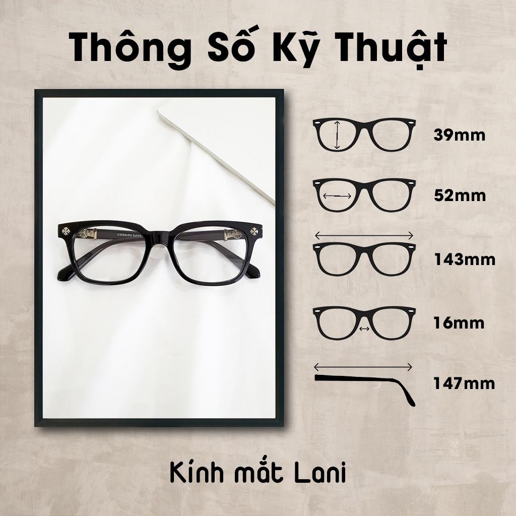 Gọng kính cận dáng vuông cá tính Lani 30163 - Lắp mắt cận theo yêu cầu