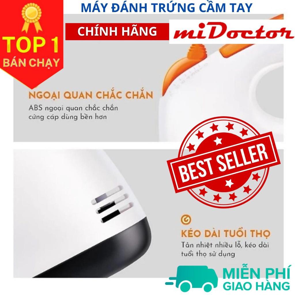 Máy Đánh Trứng Làm Bánh Cầm Tay 7 Tốc Độ, Máy Nhào Bột - Hàng Chính Hãng miDoctor